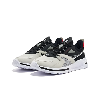 Erke Running Shoes Men Low-top Positive Black/college Red